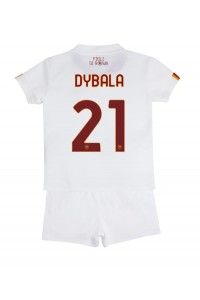 Fotbalové Dres AS Roma Paulo Dybala #21 Dětské Venkovní Oblečení 2022-23 Krátký Rukáv (+ trenýrky)